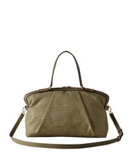 BORBONESE FRAME Borsa bauletto a mano, con tracolla olive - Borse Donna - 2