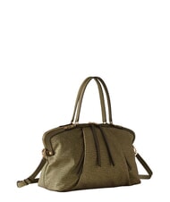 BORBONESE FRAME Borsa bauletto a mano, con tracolla olive - Borse Donna - 3