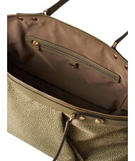BORBONESE FRAME Borsa bauletto a mano, con tracolla olive - Borse Donna - 4