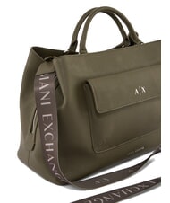 ARMANI EXCHANGE NICOLE Borsa a mano con tasca e tracolla savanna - Borse Donna - 4
