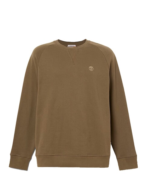 ER BASIC REGULAR Felpa girocollo leaf green-cassel earth - Felpe Uomo