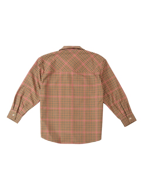 TH KIDS Camicia maniche lunghe shepard check/ magenta - Camicie Bambino