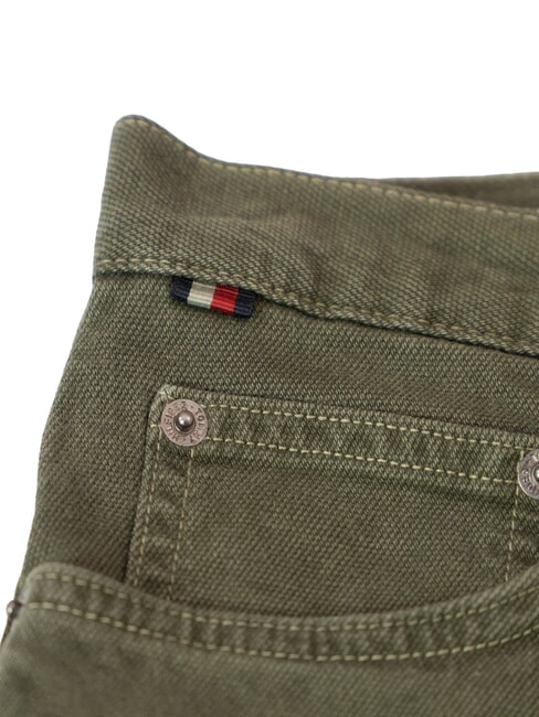 TH DENTON Pantaloni Chino army green - Pantaloni Uomo
