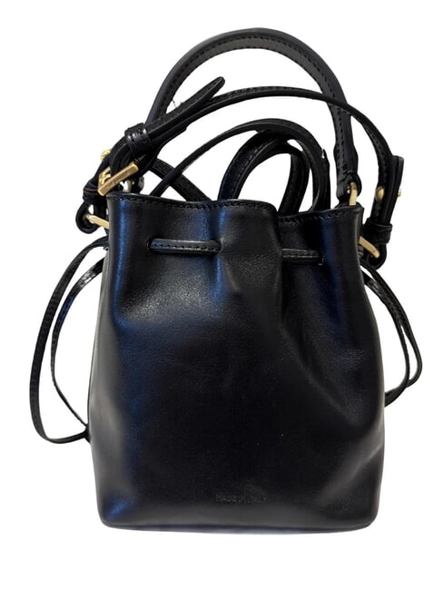 STORY  Secchiello in pelle Nero Oro - Borse Donna