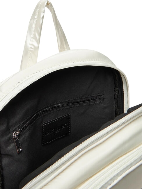 PADDED NYLON Zaino con logo in strass white - Borse Donna