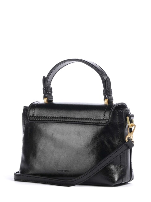 STORY  Mini Bag a mano, con tracolla Nero Oro - Borse Donna