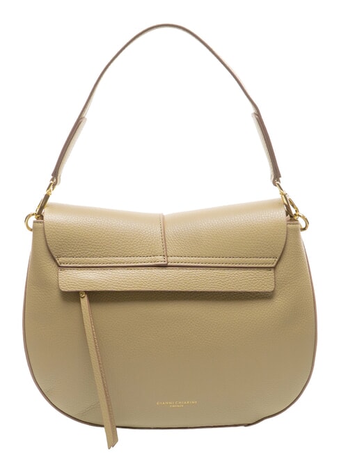 HELENA ROUND Borsa in pelle con tracolla in tessuto willow - Borse Donna