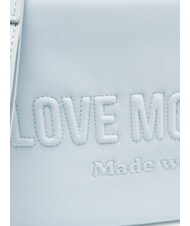 LOVE MOSCHINO SIGNATURE LOVE Pochette con tracolla celeste - Borse Donna - 3