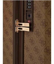 GUESS LATONA 18 Trolley bagaglio a mano, rigido LATTE LOGO - Bagagli a mano - 4