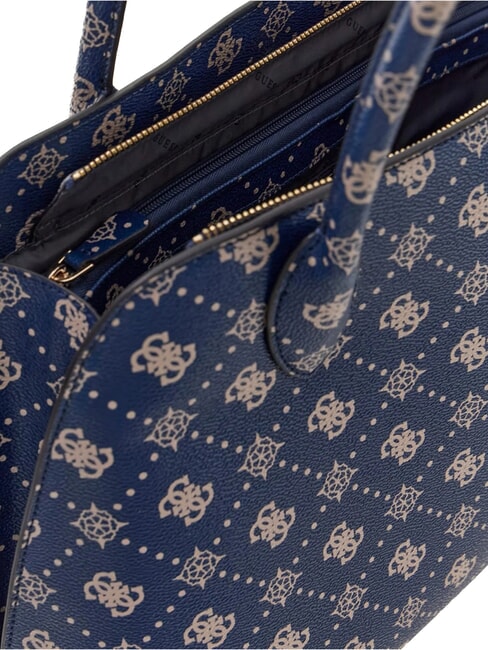 PATSIE Borsa shopping, a spalla navy logo - Borse Donna