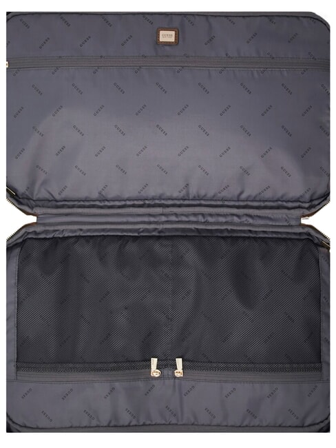 BERTA Borsone da viaggio, con tracolla latte logo/brown - Borsoni