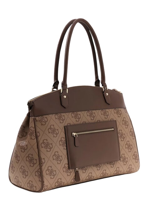BERTA Borsa a mano, grande latte logo/brown - Borse Donna