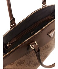 GUESS BERTA Borsa a mano, grande latte logo/brown - Borse Donna - 3