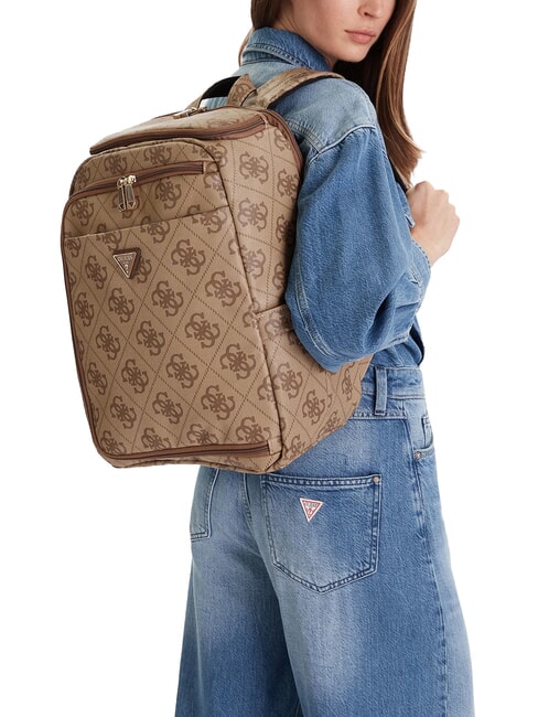 BERTA Zaino multitasche, underseater 45 cm latte logo/brown - Borse Donna