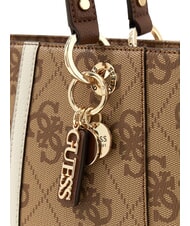 GUESS NOELLE 2 Borsa shopping, a spalla latte logo/brown - Borse Donna - 3