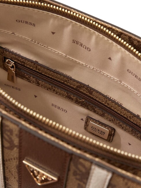 NOELLE 2 Borsa shopping, a spalla latte logo/brown - Borse Donna