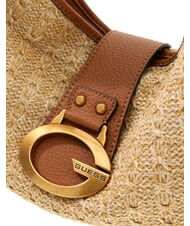 GUESS CAMDEN Borsa a spalla natural/cognac - Borse Donna - 4