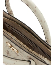 GUESS EMELIE LOGO2 Borsa a mano, con tracolla vanilla logo - Borse Donna - 4