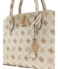 GUESS EMELIE LOGO2 Borsa a mano, con tracolla vanilla logo - Borse Donna - 5