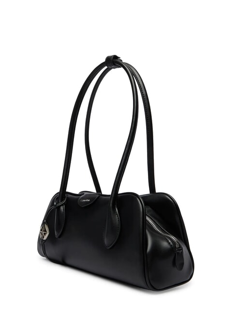 EMBOSSED LOGO BUSINE Bauletto a spalla na black - Borse Donna