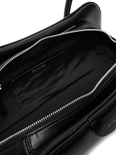 EMBOSSED LOGO BUSINE Bauletto a spalla na black - Borse Donna