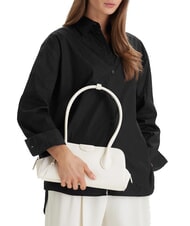 CALVIN KLEIN EMBOSSED LOGO BUSINE Bauletto a spalla white alyssum - Borse Donna - 2