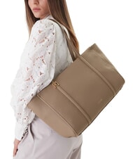 CALVIN KLEIN HARDWARE EMBLEM PEBB Shopping Bag desert taupe - Borse Donna - 2