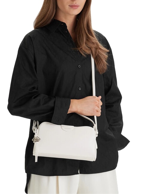 EMBOSSED LOGO BUSINE Borsa a mano, con tracolla white alyssum - Borse Donna