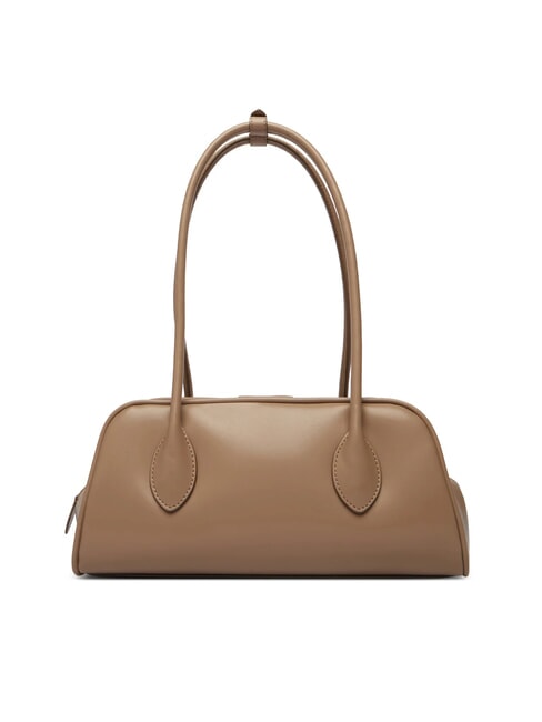 EMBOSSED LOGO BUSINE Bauletto a spalla desert taupe - Borse Donna