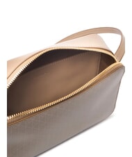 CALVIN KLEIN COATED EMBLEM Mini Bag a tracolla desert taupe aop - Borse Donna - 5