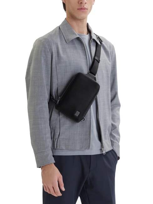 HARDWARE EMBLEM Borsello na black - Tracolle Uomo