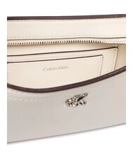 CALVIN KLEIN HARDWARE MONOGRAM Borsa a spalla white alyssum - Borse Donna - 5