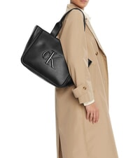 CALVIN KLEIN BOLD MONOGRAM Shopper a spalla na black - Borse Donna - 2
