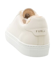 FURLA CAMPIONARIO - NICE  Sneakers in pelle talco h+naturale int. - Scarpe Donna - 4