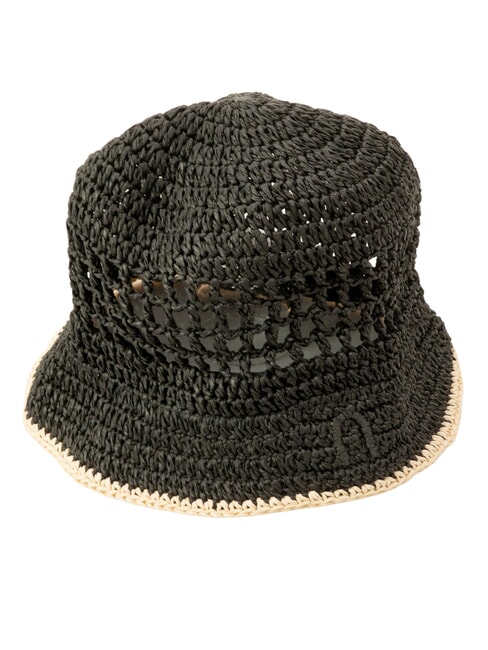 CAMPIONARIO - GIOVE  Cappello in nylon nero+naturale - Cappelli