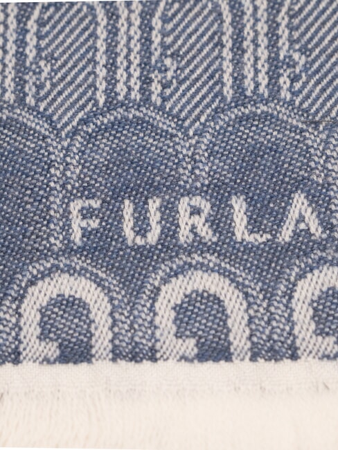 CAMPIONARIO - NET  Stola in lana toni denim - Sciarpe