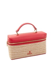 FURLA CAMPIONARIO - CAMELIA Mini Bag a mano, con tracolla naturale+rosso veneziano - Borse Donna - 2