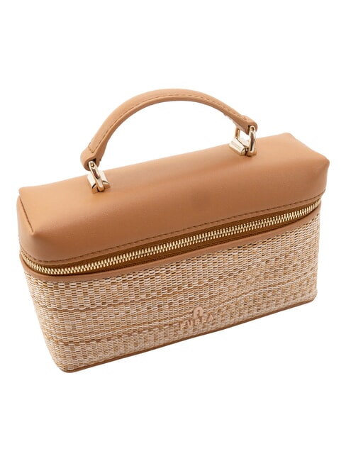 CAMPIONARIO - CAMELIA Mini Bag a mano, con tracolla naturale+brandy - Borse Donna