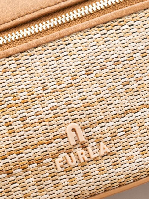 CAMPIONARIO - CAMELIA Mini Bag a mano, con tracolla naturale+brandy - Borse Donna