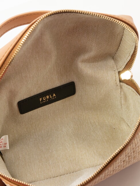 CAMPIONARIO - CAMELIA Mini Bag a mano, con tracolla naturale+brandy - Borse Donna