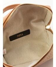 FURLA CAMPIONARIO - CAMELIA Mini Bag a mano, con tracolla naturale+brandy - Borse Donna - 5