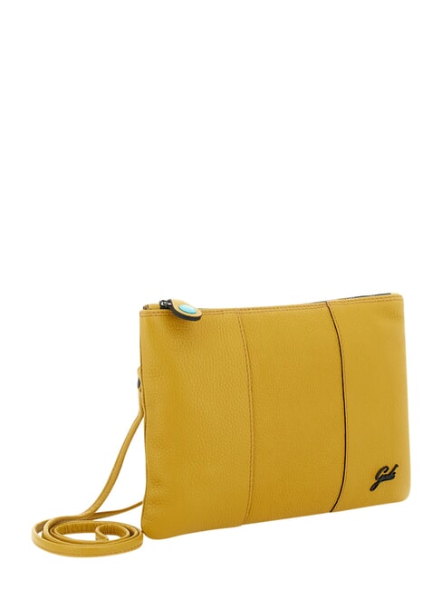 BEYONCE Pochette media in pelle, con tracolla miele - Borse Donna