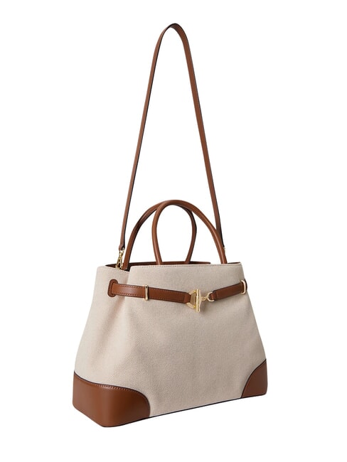 BLAIKE Borsa a mano, con tracolla whitecanvas/tan - Borse Donna