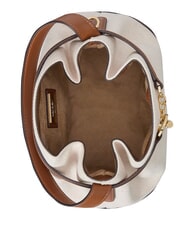 RALPH LAUREN BLAIKE Borsa a mano, con tracolla, a secchiello whitecanvas/tan - Borse Donna - 6