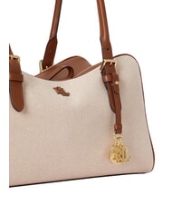 RALPH LAUREN MARCY Borsa a spalla, doppia portabilit&agrave; white/tan - Borse Donna - 6