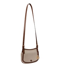 RALPH LAUREN MARCY Borsa mini, a tracolla regolabile white/tan - Borse Donna - 5