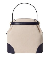 RALPH LAUREN BLAIKE Borsa a mano, con tracolla, a secchiello natural/canvas/navy - Borse Donna - 5