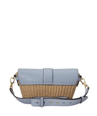 RALPH LAUREN LYNDEN Borsa mini, a tracolla regolabile natural/alpine blue - Borse Donna - 3