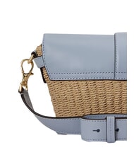 RALPH LAUREN LYNDEN Borsa mini, a tracolla regolabile natural/alpine blue - Borse Donna - 7