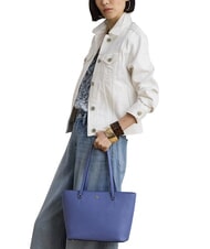 RALPH LAUREN KARLY Shopping Bag in pelle carson blue - Borse Donna - 2